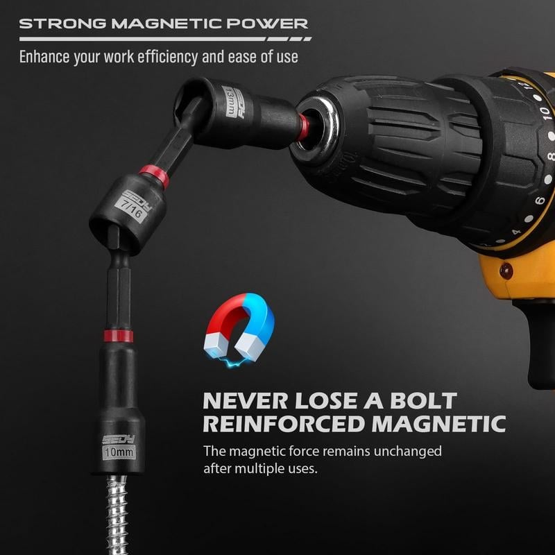 Pack Of 02 - 80-Piece Magnetic Impact Nut Driver Set Metric & SAE