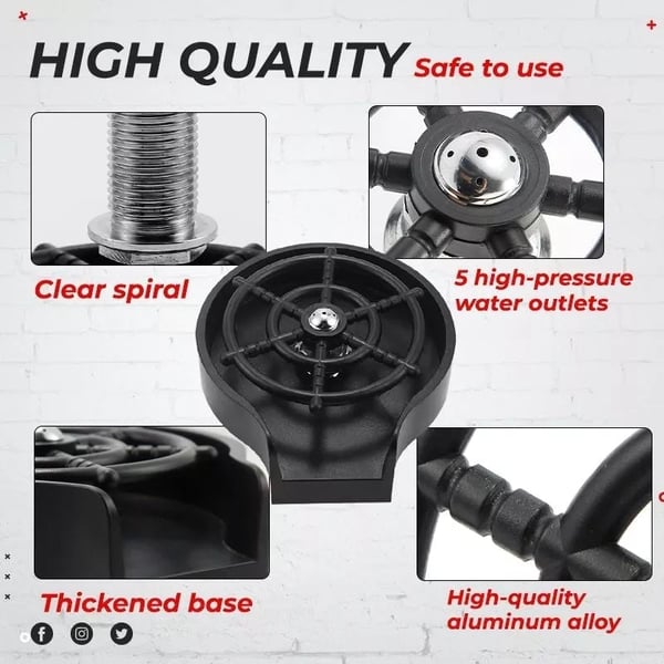 Pack Of 03 - Automatic Quick Cup Washer