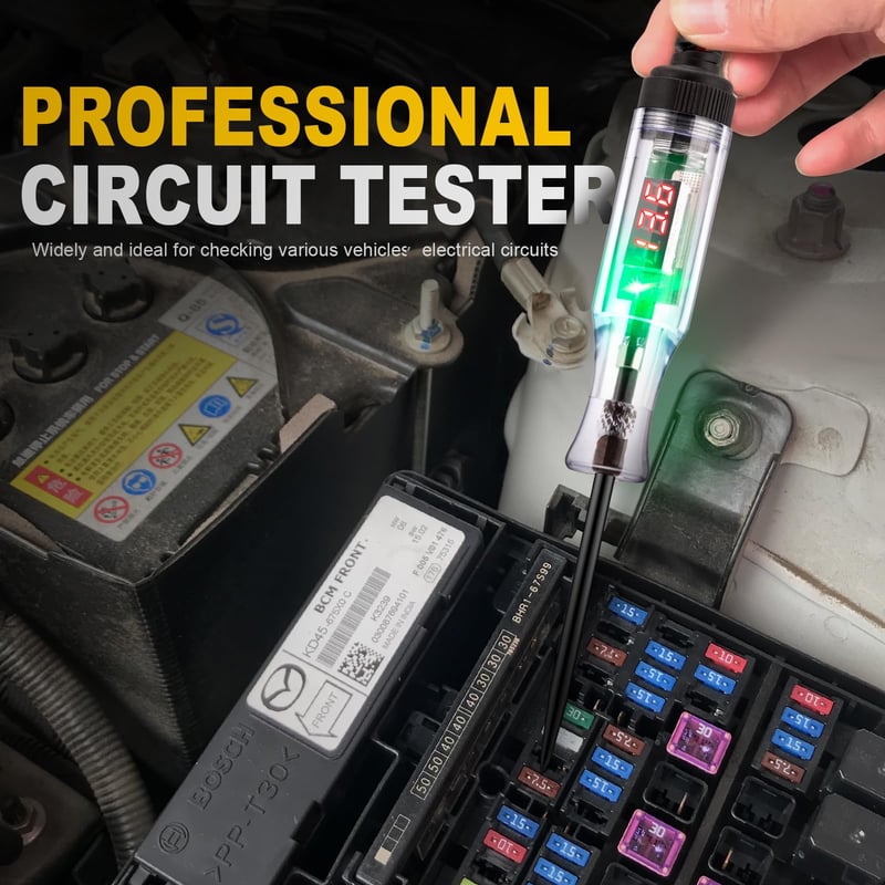Pack Of 02 - Heavy Duty 5-90V Digital LED Circuit Tester