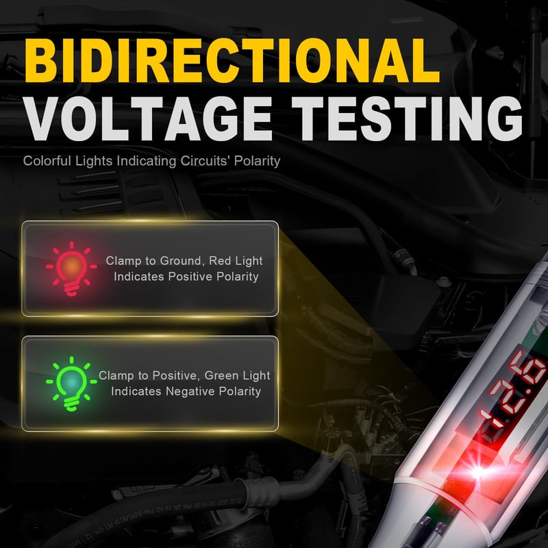 Pack Of 02 - Heavy Duty 5-90V Digital LED Circuit Tester