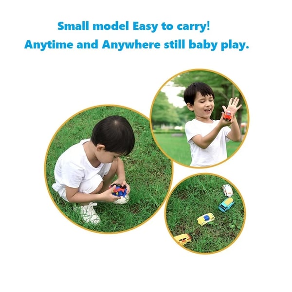 Pack of 03 - Anti-Reverse Car Toy Set
