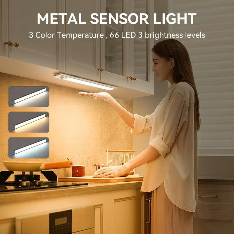 Pack Of 05 - 66LED Rechargeable Motion Sensor Under Cabinet Lights