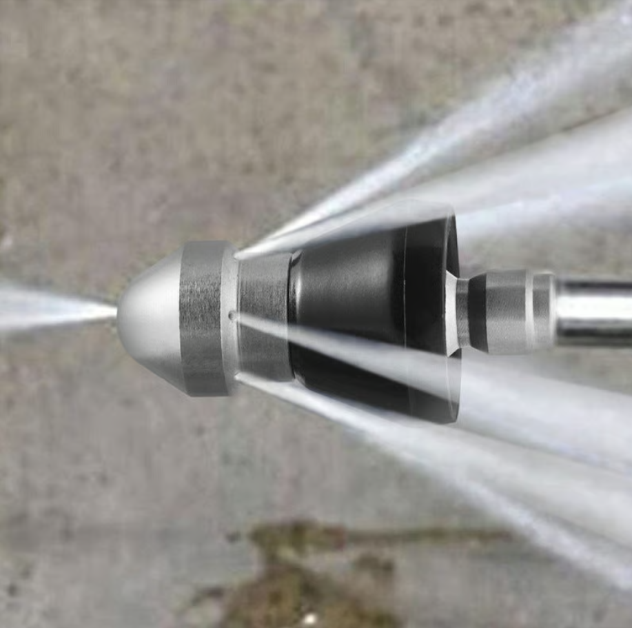 Pack Of 03 - 💥Sewer Cleaning Tool High-pressure Nozzle ( Pipes Included)