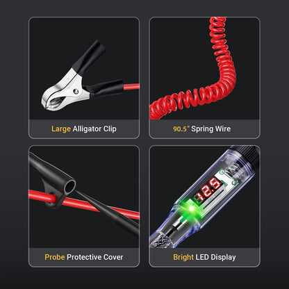 Pack Of 02 - Heavy Duty 5-90V Digital LED Circuit Tester