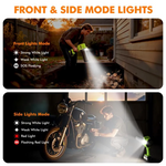 Strongest Leaf Blower Cordless with Lights, 21V Powerful Electric Leaf Blowers with 2 x 3.0Ah Batteries & Charger, 700CFM 140MPH 900G Wind Pressure