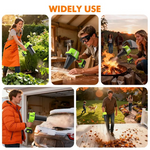 Strongest Leaf Blower Cordless with Lights, 21V Powerful Electric Leaf Blowers with 2 x 3.0Ah Batteries & Charger, 700CFM 140MPH 900G Wind Pressure