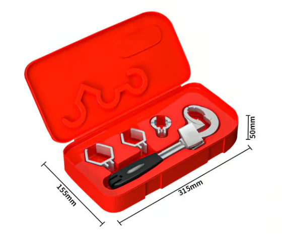 Pack O 02 - Double-headed adjustable universal key